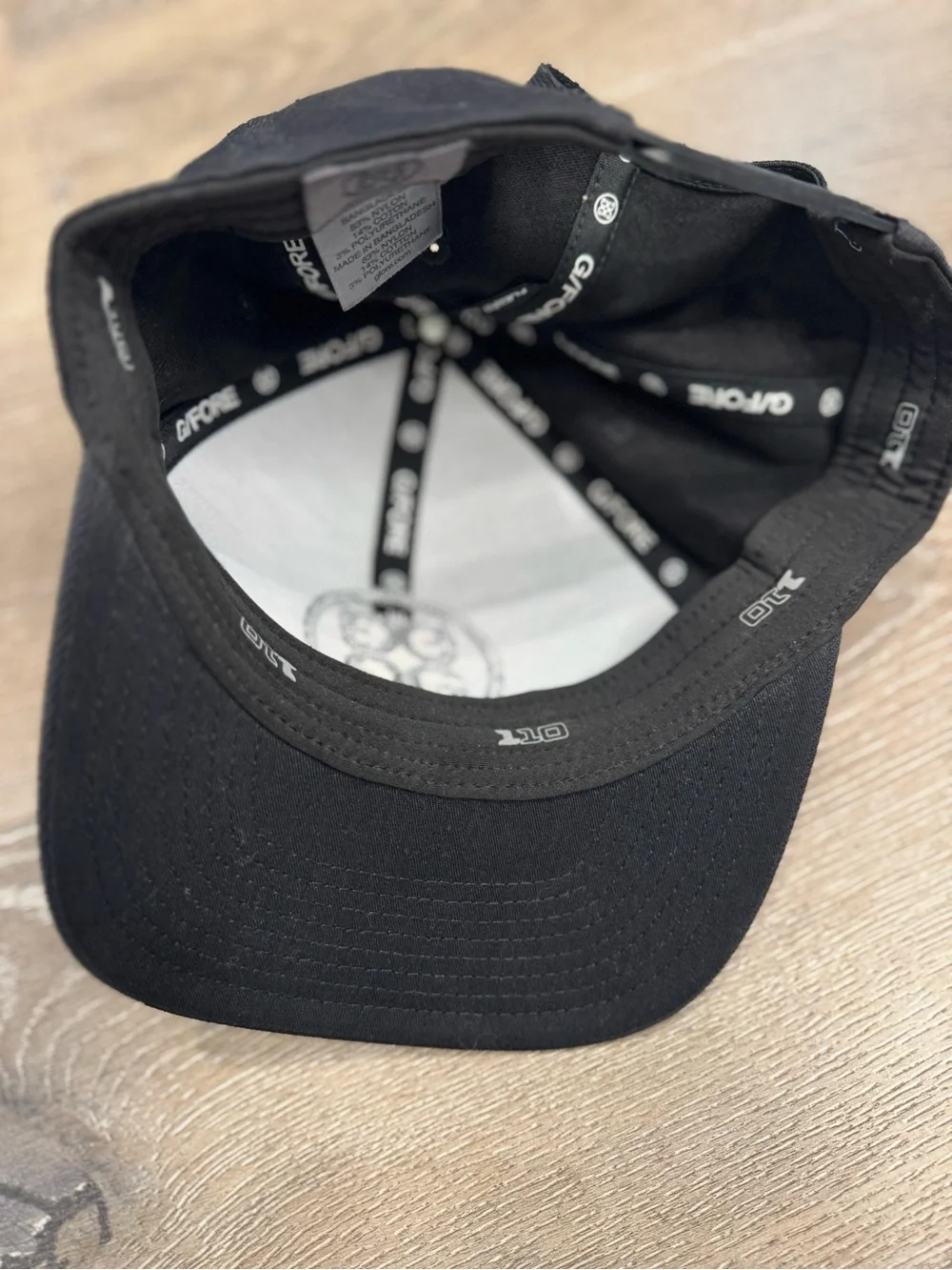G/FORE Black All-Over Logo Baseball Cap 1299